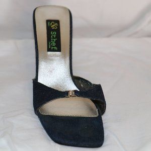 STHEF DENIM SANDALS SIZE 8 USED